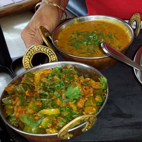 A photo of 2 Indian dishes